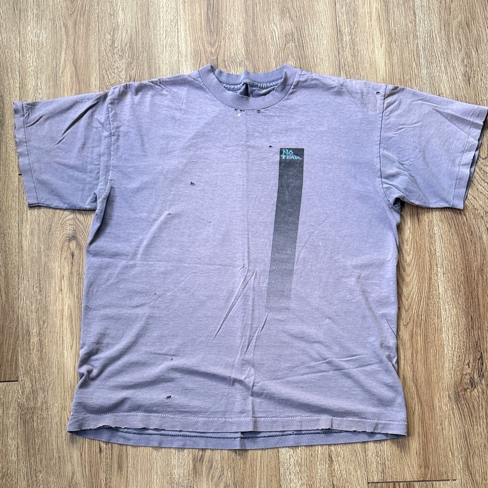 Rare No Fear Vintage 90’s Men's Purple T-Shirt
